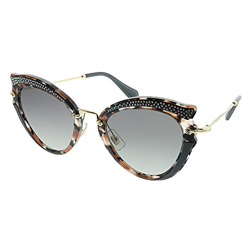 Miu Miu 0MU05SS 79A3M1 52 Gafas de sol, Marrón (Grey Havana/Brown/Grey), Mujer