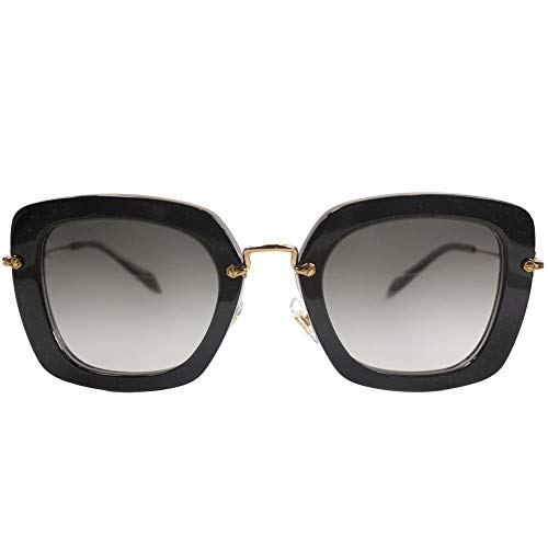 Miu Miu 0MU07OS KAY0A7 52 Gafas de sol, Negro (Topo Black/Opal/Gray), Mujer