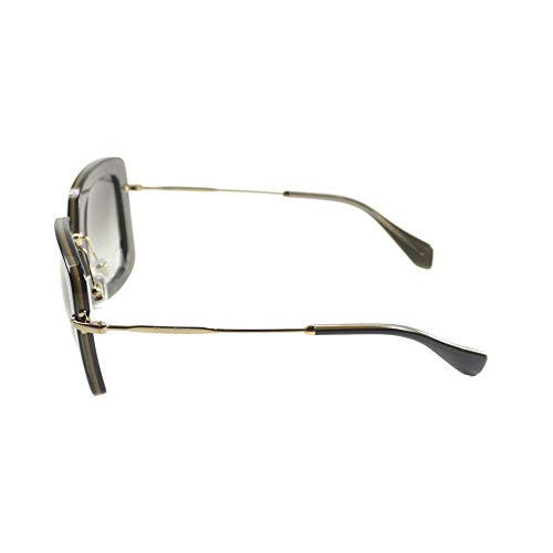 Miu Miu 0MU07OS KAY0A7 52 Gafas de sol, Negro (Topo Black/Opal/Gray), Mujer