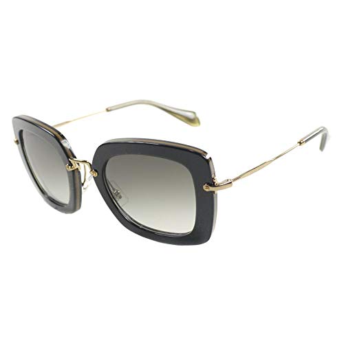 Miu Miu 0MU07OS KAY0A7 52 Gafas de sol, Negro (Topo Black/Opal/Gray), Mujer