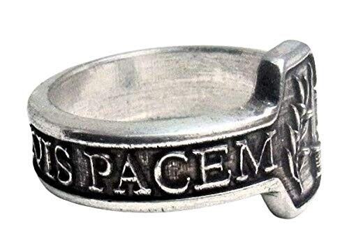 MK23 CUSTOM MK-Art Anillo con Lema SI Vis Pacem, para Bellum Si Quieres la Paz, prepara la Guerra