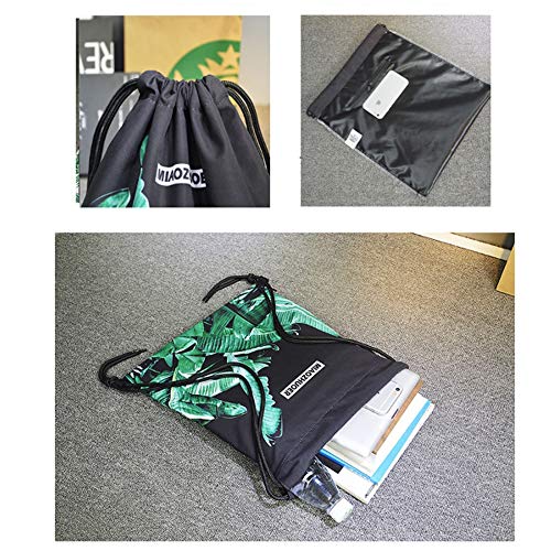 Mochila Cordón Niña, Impermeable Estilo Bolsa De Tela con Cordón Bolsa De Almacenamiento Viajes Al A