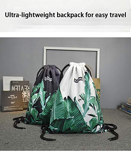 Mochila Cordón Niña, Impermeable Estilo Bolsa De Tela con Cordón Bolsa De Almacenamiento Viajes Al A