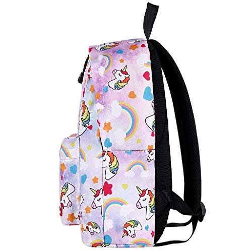 Mochila de Unicornio para niñas,Bolsos Escolares para niños Mochila para niños de Regreso a la Escuela Mochilas para Adultos Mochilas para niños al Aire Libre para niños