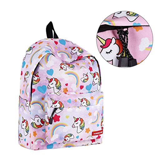Mochila de Unicornio para niñas,Bolsos Escolares para niños Mochila para niños de Regreso a la Escuela Mochilas para Adultos Mochilas para niños al Aire Libre para niños