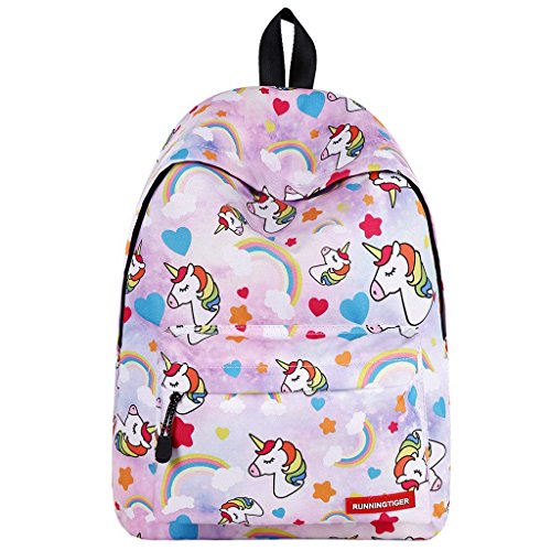 Mochila de Unicornio para niñas,Bolsos Escolares para niños Mochila para niños de Regreso a la Escuela Mochilas para Adultos Mochilas para niños al Aire Libre para niños