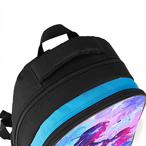 Mochila escolar para niños pequeños y niñas, lila galaxia, caballo, unicornio, mochila para niños, mochila duradera, mochila de senderismo para guarderías, escuela primaria Gris gris talla única