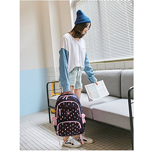 Mochila Escolar para niños,Bolsa de Escuela para niños Mochila Chica Mochila Bolsas de Hombro livianas Bolsa de Escuela de Nylon Chico Mochila Adolescente portátil Mochila - Regro