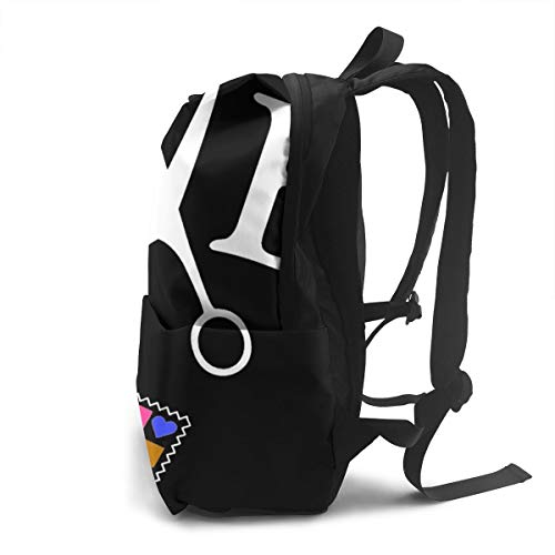 Mochila unisex con impresión 3D, tijeras de amor, hilo de aguja, mochila escolar, mochila de viaje para niños y adultos