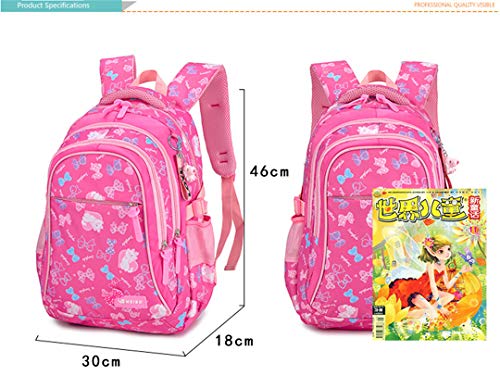 Mochilas Escolares para niños Mochilas para Adolescentes Ligero Bolsas Escolares Impermeables Ortopedia Infantil Bolsos Escolares Niños Pink