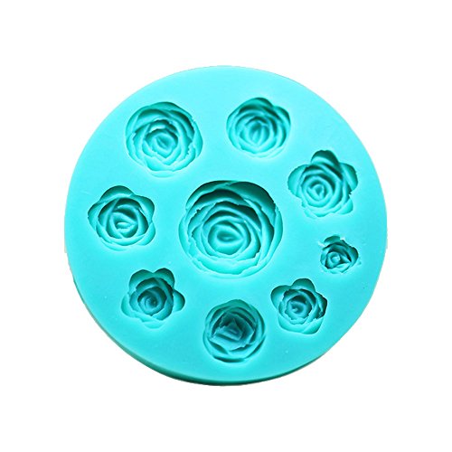 Moldes 3D diseño de rosas de silicona para usar con chocolate, fondant, jabón o velas