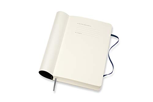 Moleskine - Agenda Diaria de 18 Meses 2019/2020, Calendario Académico con Tapa Blanda y Goma Elástica, Color Negro, Tamaño Grande 13 x 21 cm, 608 Páginas (AGENDAS 18 MOIS)