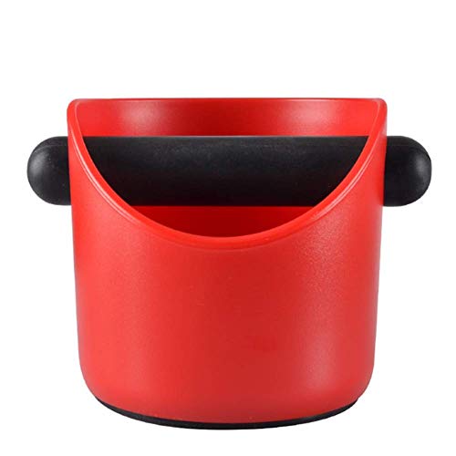 Molinter - Recipiente para posos de café, recipiente para exprimir café, recipiente para posos de café, recipiente de café Stil 1 rojo