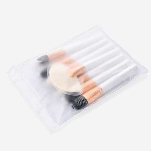 Monbedos Cepillo de difusión de polvo líquido Cepillo corrector rubor Cepillo de base Cepillo de sombra de ojos Blanco, tamaño: los 24 * 15 * 1.6cm 7 pieza