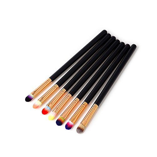 Monbedos Cepillo de difusión de polvo líquido Pincel de maquillaje profesional Cepillo de sombra de ojos Marrón Tamaño: 18.5 * 0.8 * 0.8 cm 1 pieza