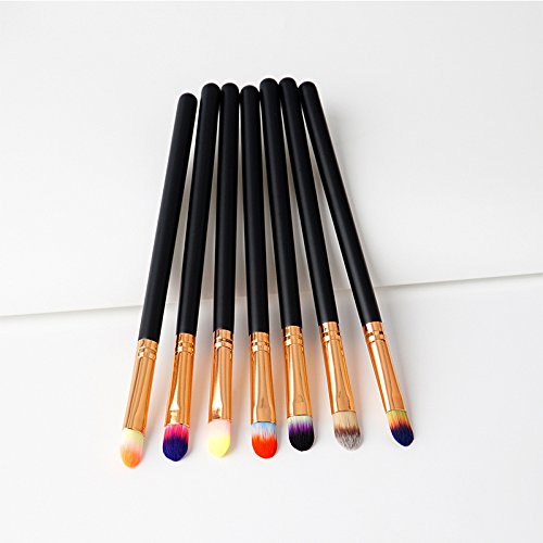 Monbedos Cepillo de difusión de polvo líquido Pincel de maquillaje profesional Cepillo de sombra de ojos Marrón Tamaño: 18.5 * 0.8 * 0.8 cm 1 pieza