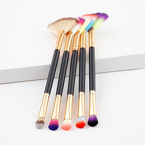 Monbedos Pincel de maquillaje Cepillo de base Cepillo corrector rubor Azul Tamaño: 20.4 * 3.8 * 0.8 cm 1 pieza