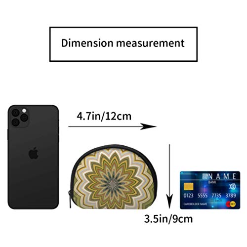 Monedero y Monedero Resumen Moss Green Elemento Página Divertida Monedero Bolsa Monedero con Cremallera Mini Bolsas de Maquillaje cosmético para Mujeres Niñas Regalos y Decoraciones para Fiestas