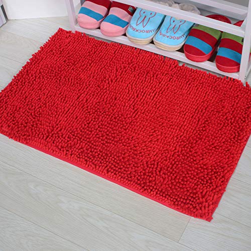 Monsieur chen - Alfombrilla de Ducha para baño, colchoneta, Alfombrilla de Ducha, Big Red, 60 x 90 cm