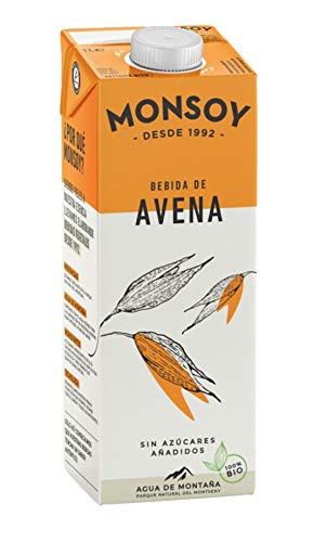 MONSOY - Bebida De Avena BIO - Caja de 6 x 1L