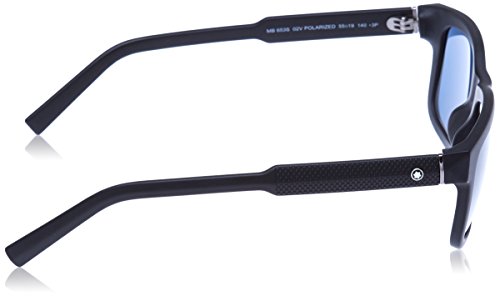 Montblanc Mont Blanc MB653S 55-011 02V Gafas de sol, Negro (Schwarz), 43 para Mujer