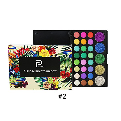 MORETIME-Paleta de sombra de ojos cosmética altamente pigmentado Mate Shimmer Crema de Maquillaje Paleta con Color Cálido y Frío Glitter Powder Palette Matte Eyeshadow Maquillaje cosmético