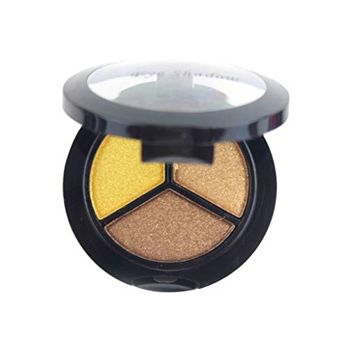 MORETIME sombra de ojos cosmética altamente pigmentado Mate Shimmer Crema de Maquillaje Paleta con Color Cálido y Frío Smoky Cosmetic Set 3 colores Profesional Natural Mate Maquillaje Sombra de Ojos