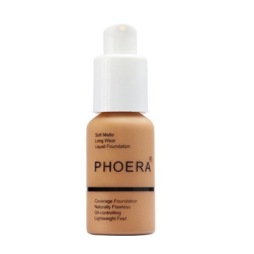 MORETIME sombra de ojos cosmética Shimmer Crema de Maquillaje con Color Cálido y Frío Nuevo 30ml PHOERA Matte Oil Control Corrector líquido base