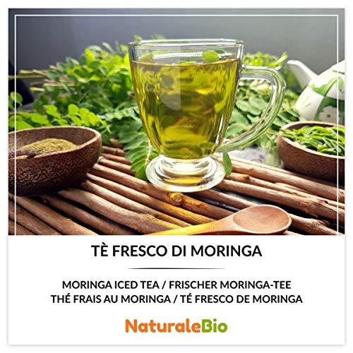 Moringa Oleifera Ecológica en Polvo [Calidad Premium] de 1kg. Moringa Powder Organica, 100% Bio, Natural y Pura. Hojas Recogidas de la Planta de Moringa Oleífera. NaturaleBio
