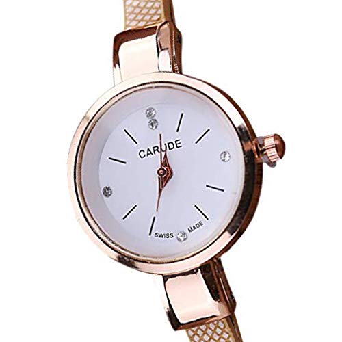 Morza La aleación del Metal Muchachas de Las Mujeres pequeña Pulsera con Esfera Colgante de múltiples Capas de Cuarzo del Reloj del Reloj de la Mano de la decoración