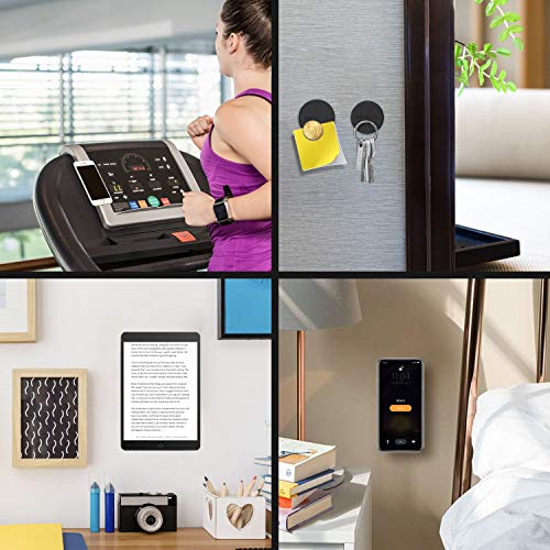 MOSUO 2 Pack Soporte Movil Coche Magnético, Universal Iman para movil Coche para Salpicadero/Pared/Superficies Planas, Soporte Teléfono Coche para iPhone/Samsung/Echo Dot/LG/GPS -Negro