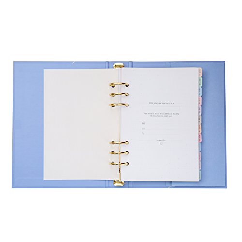 Mr. Wonderful - Agenda escolar azul con anillas 2018-2019 Semana vista - Antes de abrir café