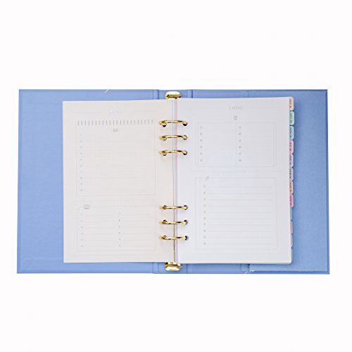 Mr. Wonderful - Agenda escolar azul con anillas 2018-2019 Semana vista - Antes de abrir café