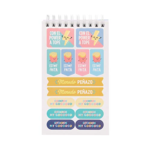 Mr. Wonderful Bloc con 1200 pegatinas para animar apuntes ¡y hasta los lunes