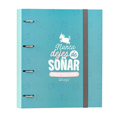 Mr. Wonderful Carpeta con Anillas, Multicolor, Talla única, 5