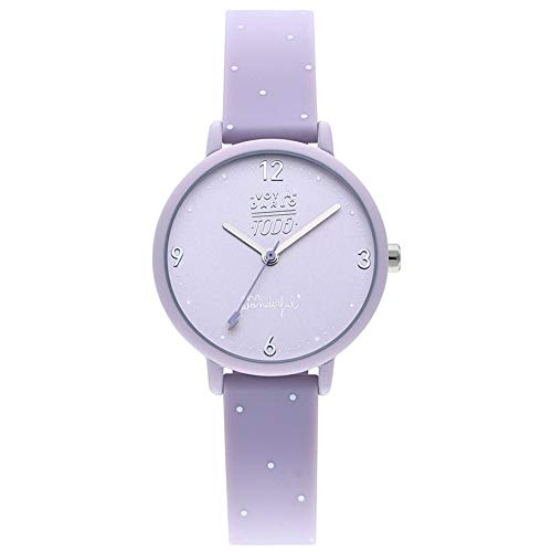 Mr wonderful Happy Hour Reloj para Mujer Analógico de Cuarzo con Brazalete de Silicona WR35300
