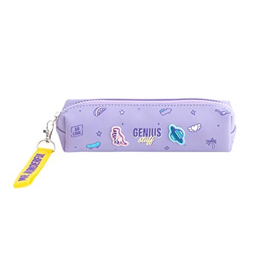 Mr. Wonderful Pencil Case-Genius Stuff, Multicolor, Talla Única