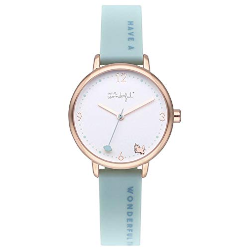 Mr wonderful Time for Fun Reloj para Mujer Analógico de Cuarzo con Brazalete de Silicona WR45200