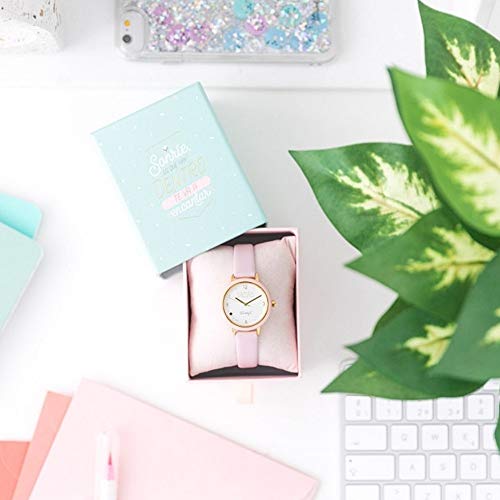 Mr wonderful Wonderful Time Reloj para Mujer Analógico de Cuarzo con Brazalete de Piel de Vaca WR20100