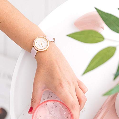 Mr wonderful Wonderful Time Reloj para Mujer Analógico de Cuarzo con Brazalete de Piel de Vaca WR20100