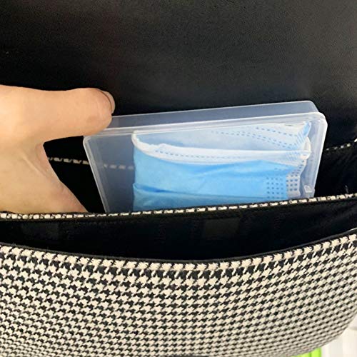 Mrinb Estuche para máscara, Bolsa de Almacenamiento de máscara de Dibujos Animados portátil, Organizador de máscaras rectangulares a Prueba de Polvo a Prueba de Humedad