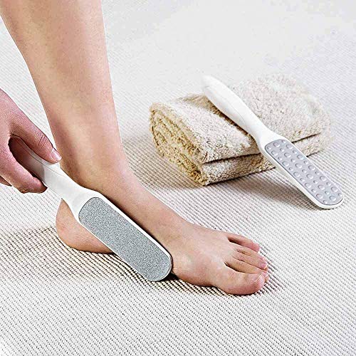 MRLZLT Double Sided Foot File Hard Skin Remover,Portable Stainless Steel Foot File,Foot Scraper Foot Rasp Callus Remover, Professional Hard Skin Easy Pedicure Care Tool