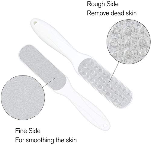 MRLZLT Double Sided Foot File Hard Skin Remover,Portable Stainless Steel Foot File,Foot Scraper Foot Rasp Callus Remover, Professional Hard Skin Easy Pedicure Care Tool
