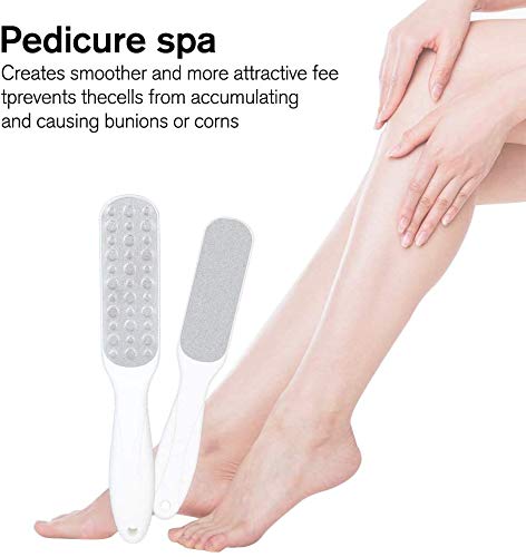 MRLZLT Double Sided Foot File Hard Skin Remover,Portable Stainless Steel Foot File,Foot Scraper Foot Rasp Callus Remover, Professional Hard Skin Easy Pedicure Care Tool