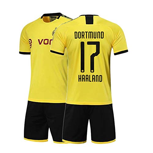MRRTIME Camisetas de fútbol para niños,Götze 10 Reus 11 Sahin 8 Håland 17 Home and Away Aficionados al, ​​Conjunto de Ropa Deportiva Trajes Personalizados Uniformes del Equipo Entrenamiento calcetine