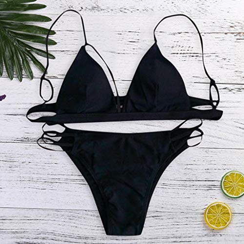 Mujer Traje de una Pieza con Relleno Bañador Push up Ropa de Baño Cintura Alta Mujer Monokini Traje de BañoTalla Grande