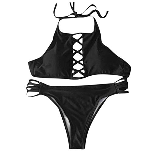 Mujer Traje de una Pieza con Relleno Bañador Push up Ropa de Baño Cintura Alta Mujer Monokini Traje de BañoTalla Grande