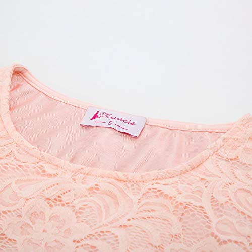 Mujer Vestido Casual con 3/4 Manga de Cuello Redondo para Lactancia Rosa XL