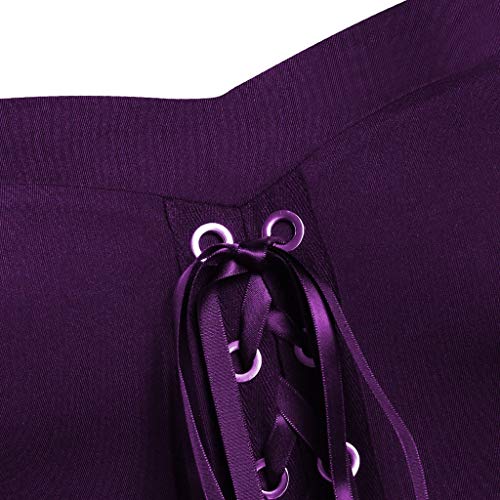 Mujer Vestido de Básico Halloween Faldas con Impresión con Calabaza de Manga Larga Vestidos de Mujer Camisa Casual Top Manga Larga Túnico Fiesta de Noche Vestidos Vintage Vestido Cuello