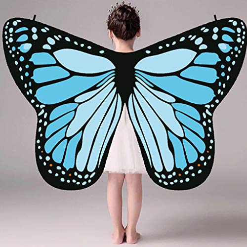 Mujeres Mariposa Alas Chal Bufandas Damas Cosplay Capa Disfraces Mantón Moda Chal de Alas Accesorio de Vestuario para Disfraz Playa Fiesta riou